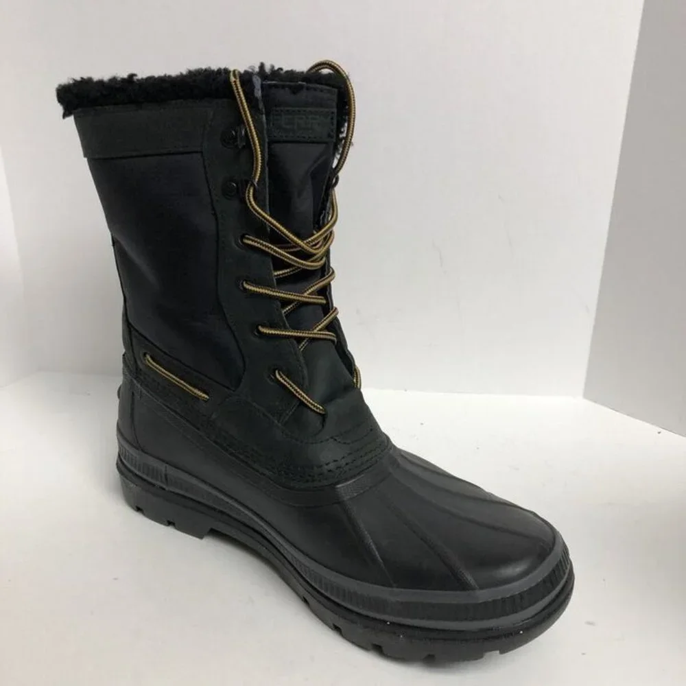 Sperry Mens Ice Bay Tall Boot Black Size 12 M